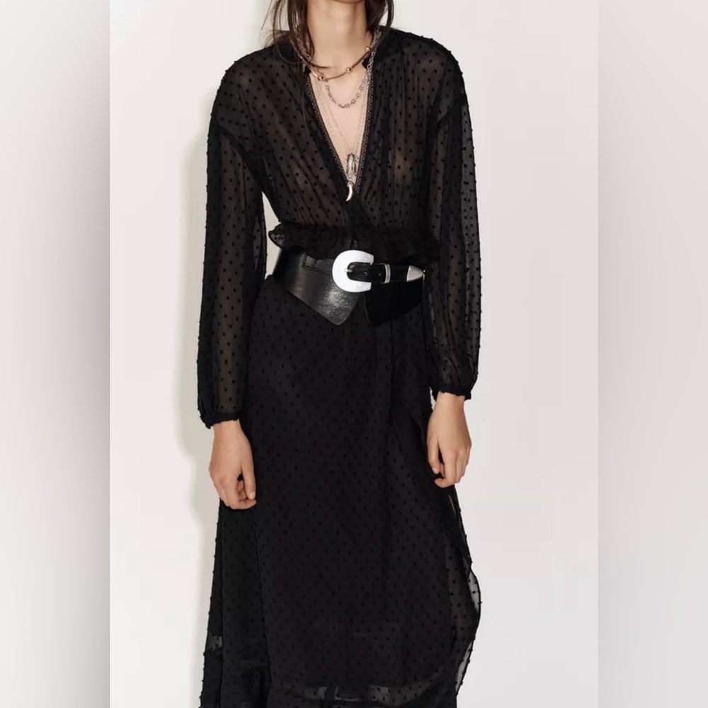 Elegant Black Sheer Dress